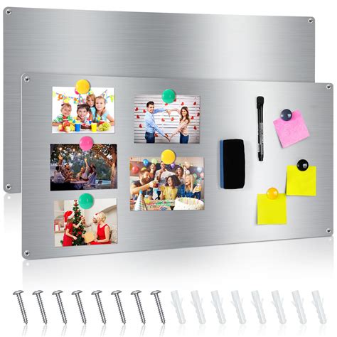 metal sheets for walls magnets|stainless steel magnetic bulletin board.